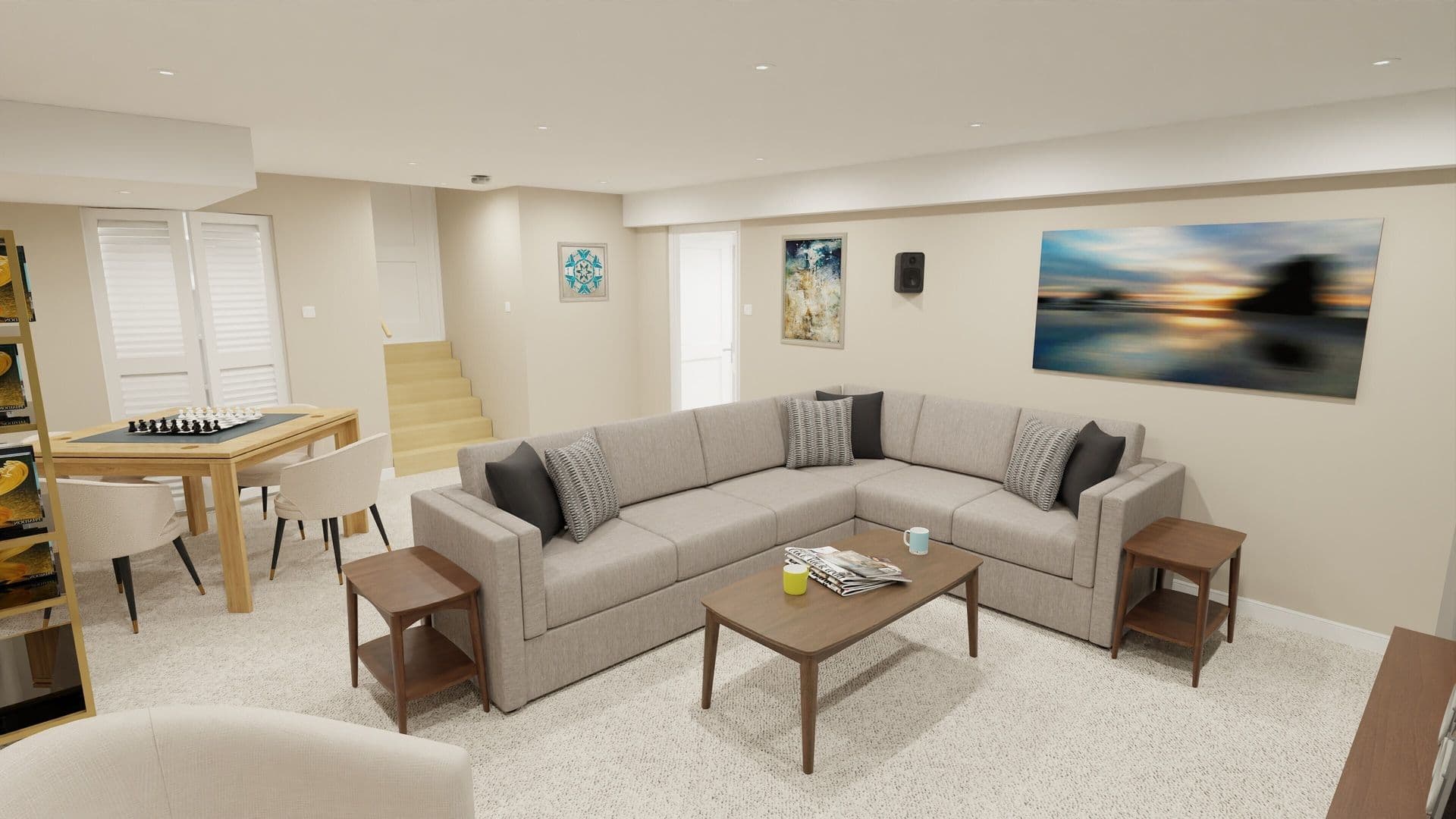 basement sectional