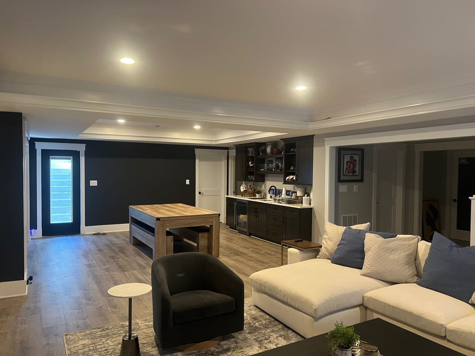 basement living room